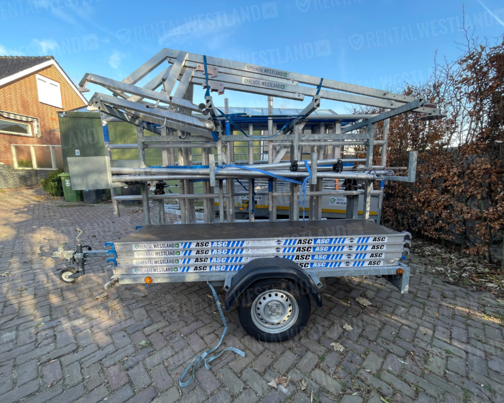 Aanhanger + rolsteiger 135 cm breed